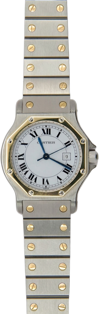 Cartier Santos con su extensible de acero y oro original