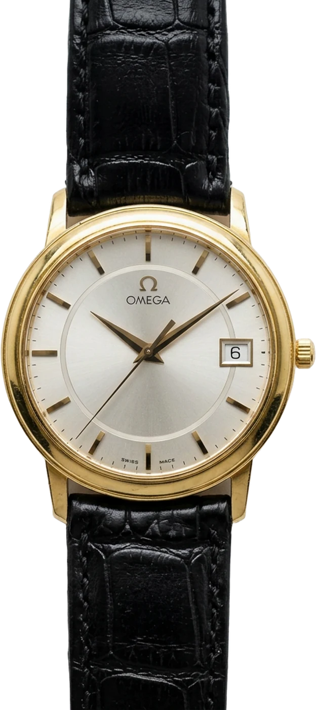 Omega Seamaster con su correa de piel original