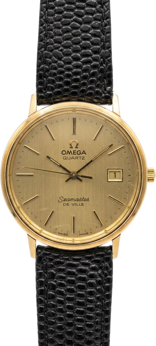 Omega Seamaster De Ville con su correa de piel original