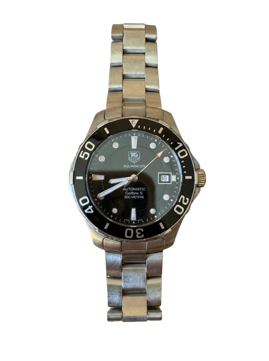 TAG Heuer Aquaracer con su extensible de acero original